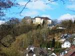 BURG FREUSBURG HOCH BER DEM SIEGTAL BEI KIRCHEN/SIEG  Die frhmittelalterliche Hhenburg,1247 erstmals erwhnt,liegt nur wenige Kilometer von KIRCHEN/SIEG,  Stadt der