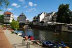 Bad Kreuznach, Brckenhuser auf der alten Nahebrcke aus dem 15.