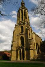 Meisenheim, Schlosskirche, erbaut von 1479 bis 1482 durch Baumeister Philipp von Gmnd, barocke Erneuerung der Kirche von 1766 bis 1770 durch Philipp Heinrich   Hellermann (02.04.2010)