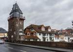 Auf der Wilhelmsbrcke in Bad Kreuznach.