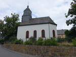 Schauren, evangelische Kirche, Saalbau mit Dachreiter, erbaut 1767 (29.07.2025)