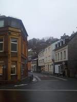 Aufnahme von einer innenstdtischen Strasse (Otto-Decker Str.) in Oberstein am 28.01.2013.