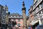 Cochem Marktplatz mit Fachwerkhusern - 24.06.2009