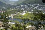 Cochem (Mosel) vom Pinnerkreuzer Bergweg aus gesehen.