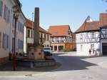 Gllheim, Laufbrunnen vor dem Rathaus, erbaut 1830 (08.06.2014)