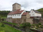 Reipoltskirchen, Wasserburg, Sitz der Herren von Hohenfels-Reipoltskirchen, erbaut ab 1276 (15.05.2021)
