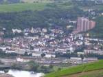 Bingen am Rhein, fotografiert vom Niederwalddenkmal.