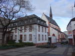Mainz, Karmeliterkirche am Karmeliterplatz, dreischiffige gotische Basilika mit Dachreiter, erbaut im 13.