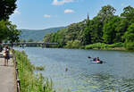 Die Lahn fliet mitten durch Bad Ems - 11.06.2023