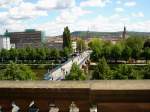 Saarbrcken, Blick vom Schlo auf die Landeshauptstadt, Mai 2005