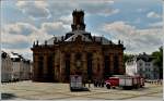 Das Wahrzeichen der Stadt Saarbrcken, die evangelische Ludwigskirche wurde 1762-1775 von Friedrich-Joachim Stengel erbaut.