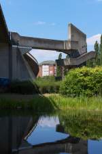 Treppenabgang von der Westspange zum Brgerpark.