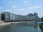 Berliner Promenade in Saarbrcken, aufgenommen von der Luisenbrcke, Sommer 2013