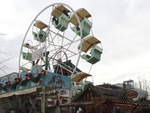 Das Riesenrad auf dem  Weihnachtsmarkt in Chemnitz am 01.