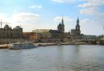 DRESDEN, August 2005 - Blick auf die Elbe