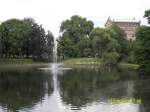 Blick ber den Zwingerteich zur Semperoper