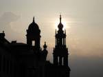 Hofkirche im Sonnenuntergang