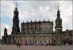 Die Hofkirche (Kathedrale) in Dresden.