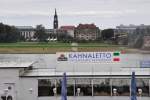 DRESDEN, 08.09.2010, gelungene Sprachschpfung fr ein italienisches Restaurantschiff auf der Elbe