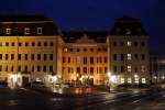 Abendszene am Dresdener Kempinski Grand-Hotel  Taschenbergpalais .