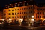 Das Dresdener Kempinski Grand-Hotel  Taschenbergpalais  am spten Abend des 30.08.2012, aufgenommen vom Zwinger aus.