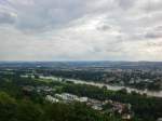 Der Blick auf die Elbe und Dresden-Striesen.(25.7.2011)