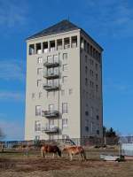 Ehemaliger Wasserturm Dresden-Klotzsche im Februar 2014