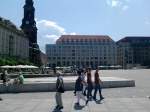 Auf dem Altmarkt in Dresden am 16.06.2012