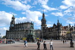 Dresden, Theaterplatz mit Hofkirche und Residenzschloss - 28.09.2012