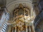 Dresden, Silbermann Orgel in der Frauenkirche, erbaut von 1732 bis 1736 (02.10.2020)