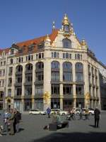 Leipzig, Jugendstilbau der Commerzbank, erbaut von 1903 bis 1905 anstelle des alten   Amtshaus (22.09.2012)