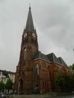 Evangelisch-lutherische Nathanaelkirche Leipzig-Lindenau, erbaut 1881 bis 1884 im neogothischen Baustil.