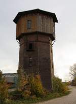 Wasserturm am Bahnhof Leipzig-Plagwitz im Oktober 2010