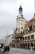 Altes Rathaus am Markt in Leipzig.
