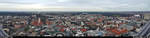 Panorama-Bild der Leipziger Innenstadt mit Sicht auf das Umland.