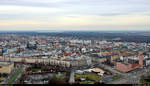 Blick auf die Stadt Leipzig in sdwestlicher Richtung.