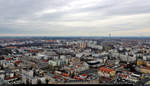 Blick auf die Stadt Leipzig in sdstlicher Richtung.