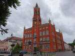 Kamenz, Rathaus am Markt, erbaut von 1847 bis 1848 durch Carl August Schramm (07.06.2025)