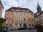 Bautzen, Domstift, hufeisenfrmige barocke Baugruppe mit Innenhof, erbaut bis 1683 durch Antonio Caldire (03.10.2020)