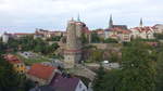 Bautzen, Ausblick von der Friedensbrcke auf die Altstadt (03.10.2020)