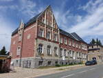 Eibenstock, altes Postgebude in der Schneeberger Strae, erbaut 1907 (23.07.2023)