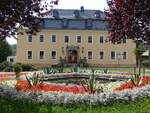 Thum, ehemaliges Herrenhaus eines Rittergutes, erbaut 1469, heute Rathaus (20.08.2023)