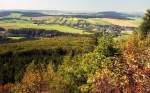 Blick vom Brenstein nach Cranzahl; Oktober 2004.