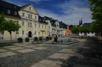 Schneeberg, Frstenplatz mit Stadtsparkasse (17.07.2011)