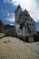 Schwarzenberg/Erzgeb., Schloss, umgebaut zum Jagdschloss von 1555 bis 1558 durch   August von Sachsen, Erzgebirgskreis (17.07.2011)