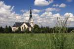 Die Dorfkirche Eibenberg auf der Hhe zwischen Einsiedel und Kemtau gelegen.