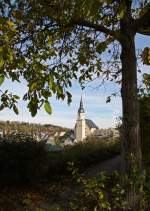 Blick zur St.Martins Kirche meiner Heimatstadt Zschopau im Oktober 2010.