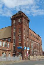 Wasserturm der Seifenfabrik Kappus in Riesa im April 2014