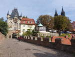 Meien, Torhaus und Burgterrasse an der Schlobrcke (02.10.2020)