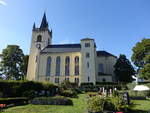 Eppendorf, evangelische Kirche, erbaut von 1863 bis 1865 (17.09.2023)